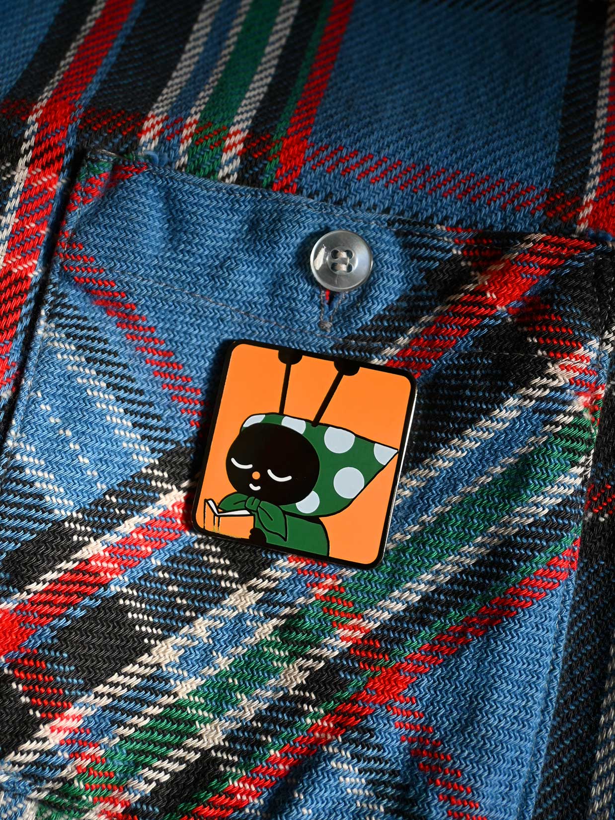 "The Passengers" (Ant) Enamel Pin. Design by Natali Koromoto Martinez (NYC)