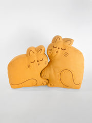 "Perfect Nap" CAT Throw Pillow Set. Natali Koromoto design NYC