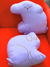 Natali Koromoto "Perfect Nap" design Throw pillow set - Lavender colorway