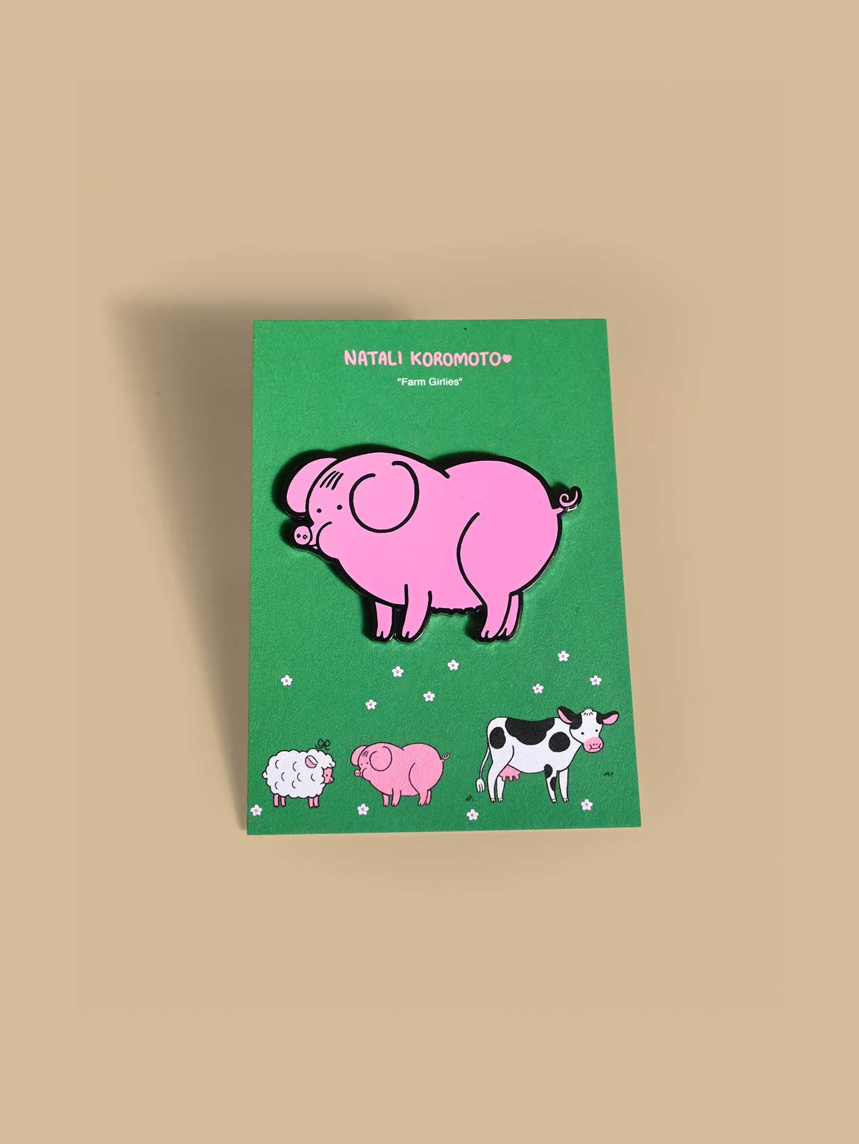 "Farm Girly" (Pig) Enamel Pin