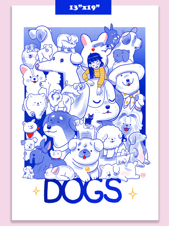 "DOGS" Art Print