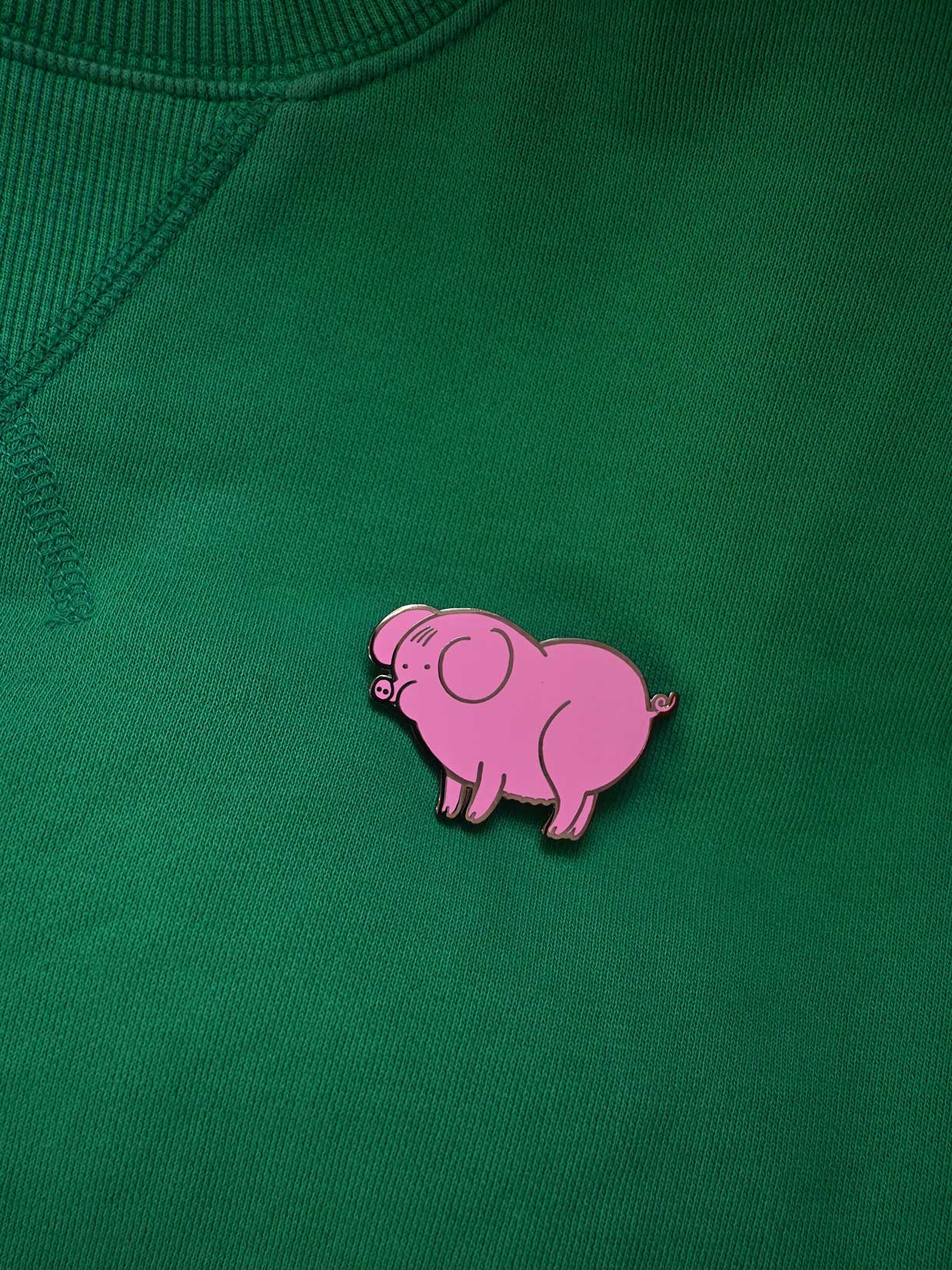 "Farm Girly" (Pig) Enamel Pin