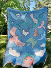 "My eyes are up here" Throw blanket