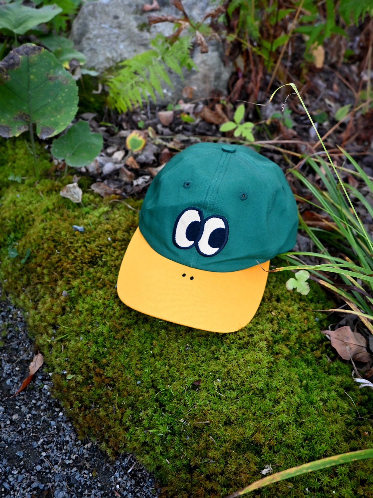 "QUACK/DUCK" Cap design by Natali Koromoto. Made by Ho Hos Hole in The Wall. 100% cotton. Made in NYC.