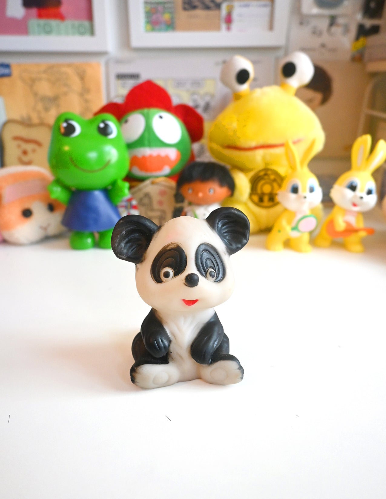 Panda squeaky toy (Vintage find)