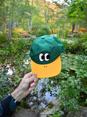 "QUACK/DUCK" Cap design by Natali Koromoto. Made by Ho Hos Hole in The Wall. 100% cotton. Made in NYC.