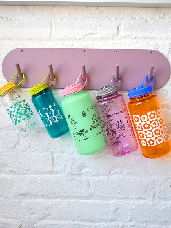 "Fashionably Froggy" 32oz Nalgene Glow in the dark Water Bottle