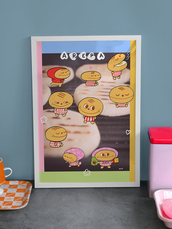 "Arepa" Art Print, by Natali Koromoto Martinez