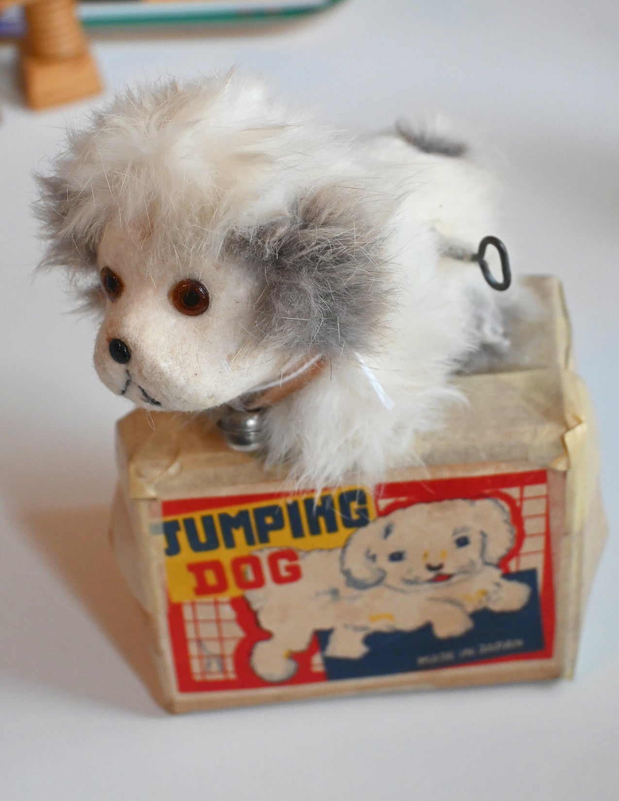 "Mechanical Jumping Dog" Vintage Toy