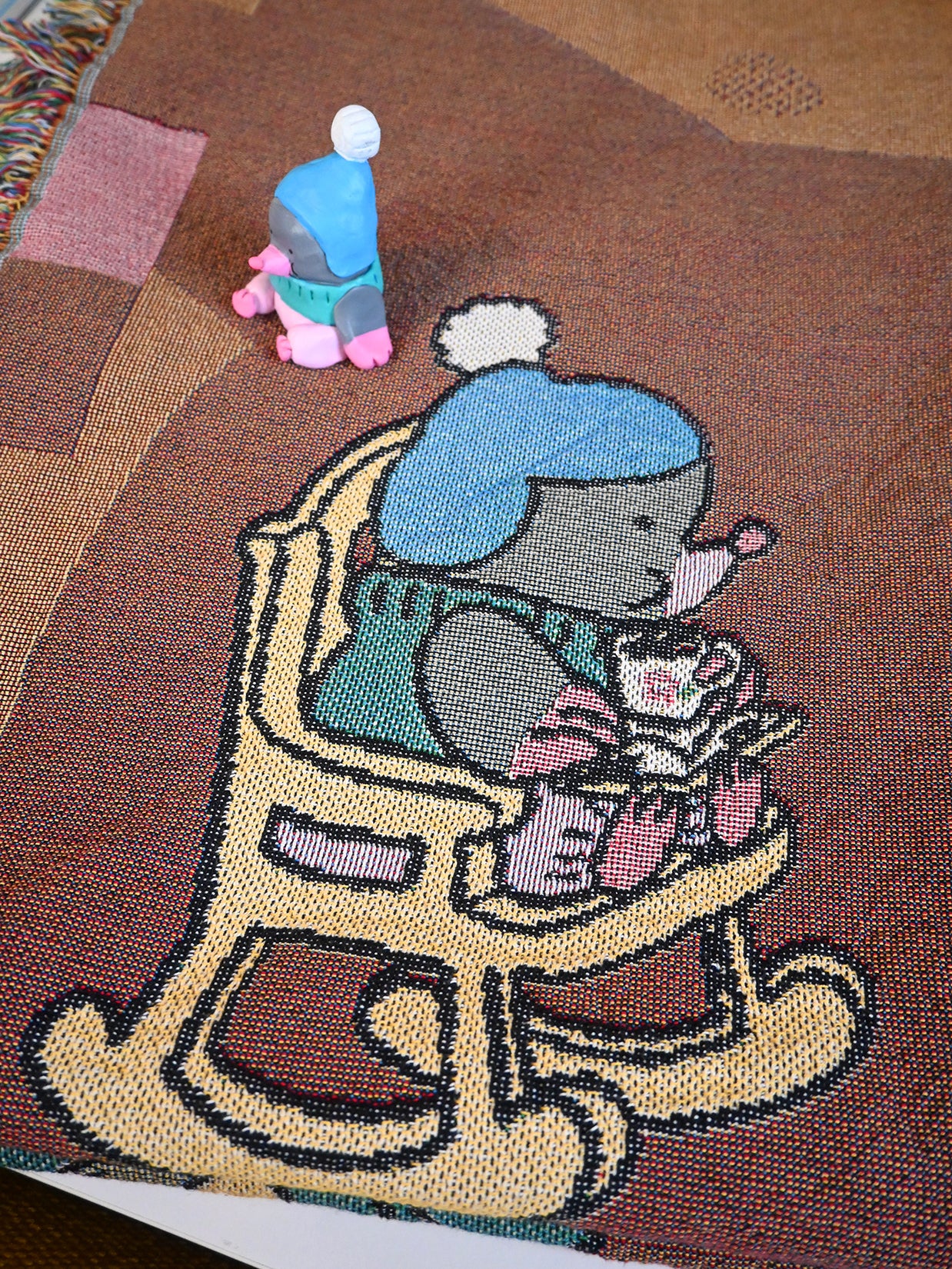 "Mole-idays" Throw blanket. Design by Natali Koromoto Martinez. Made in the U.S.