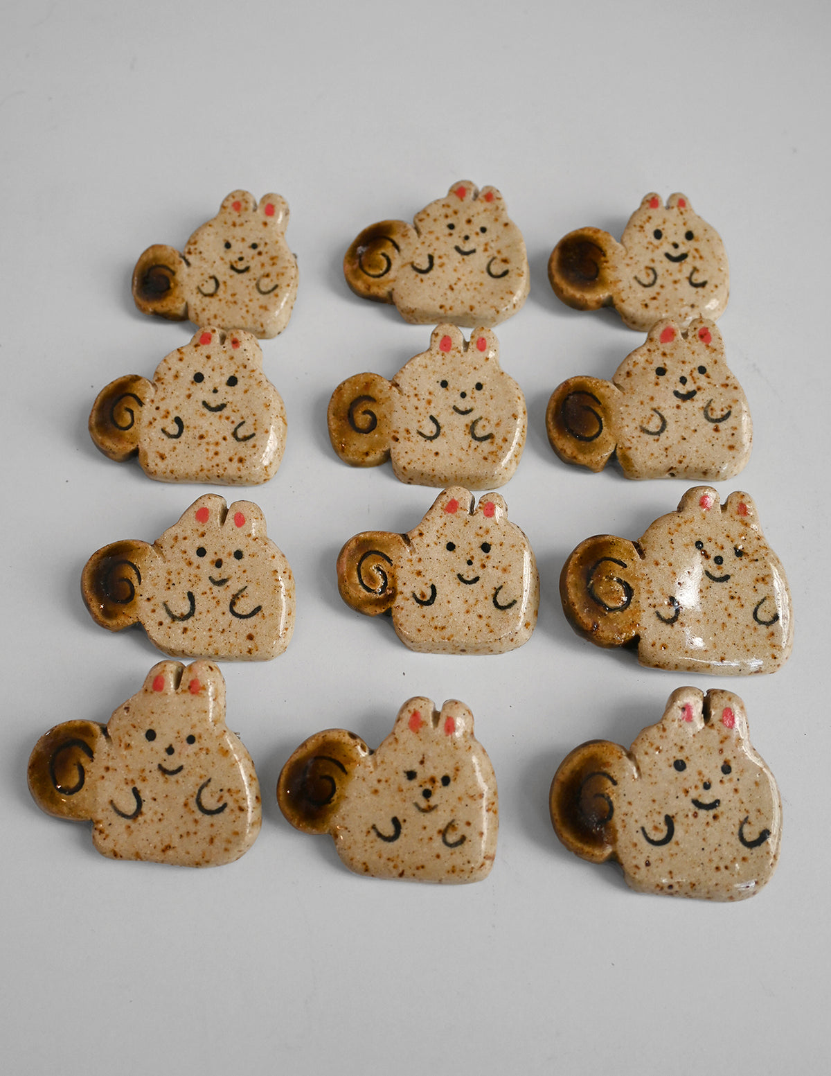 CHUNKY SQUIRREL Ceramic pin