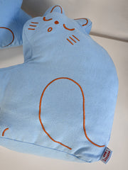 "Perfect Nap" CAT Throw Pillow Set. Design by Natali Koromoto.