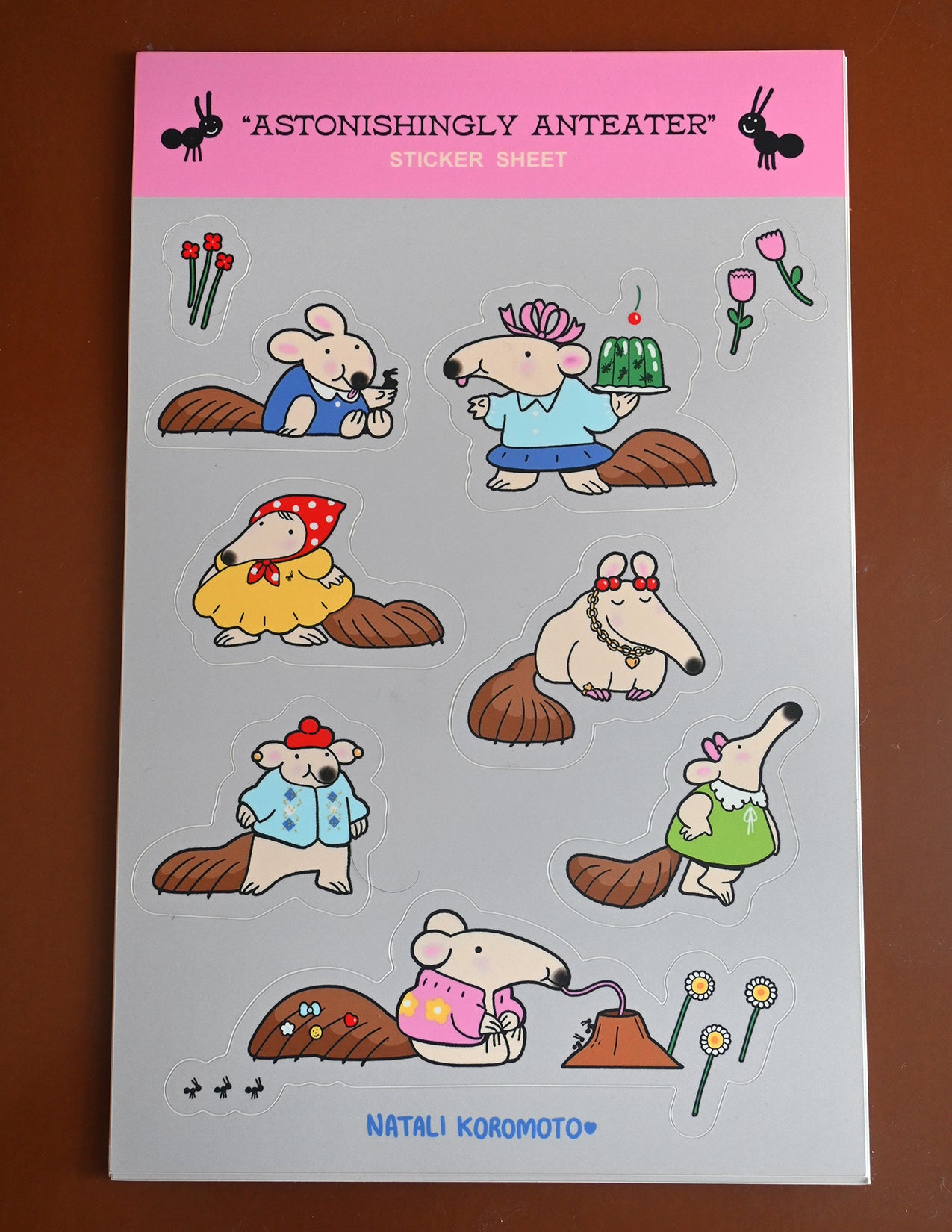 “Astonishingly Anteater” Sticker sheet