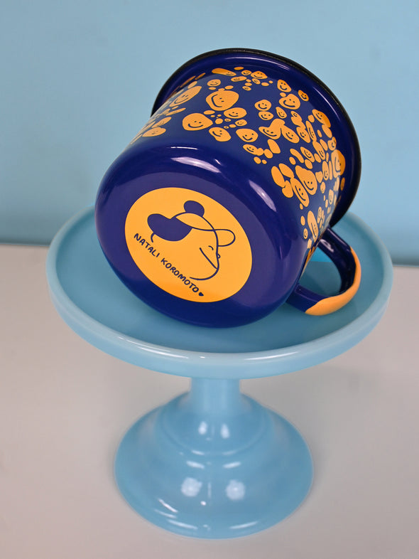 Natali Koromoto "Speckled Smileys" Enamel mug