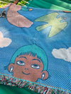 "My eyes are up here" Throw blanket