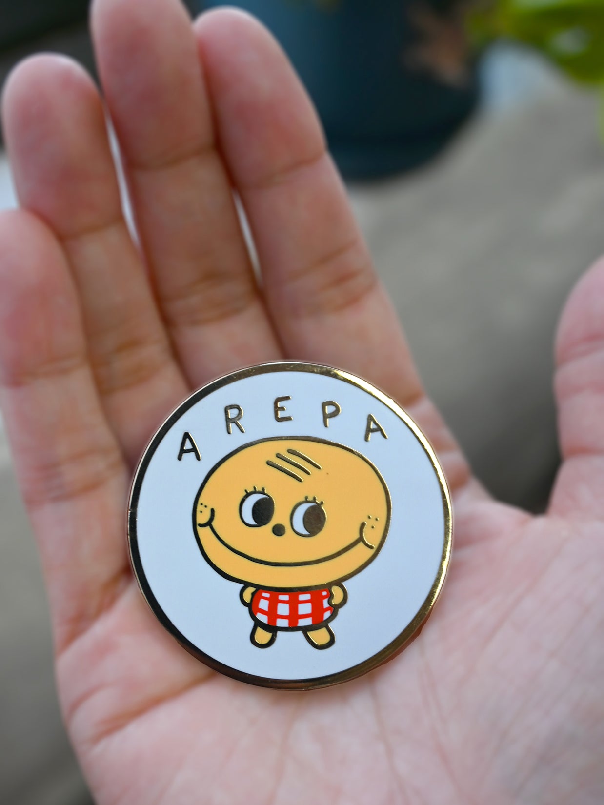 Natali Koromoto design "Arepa" Enamel Pin