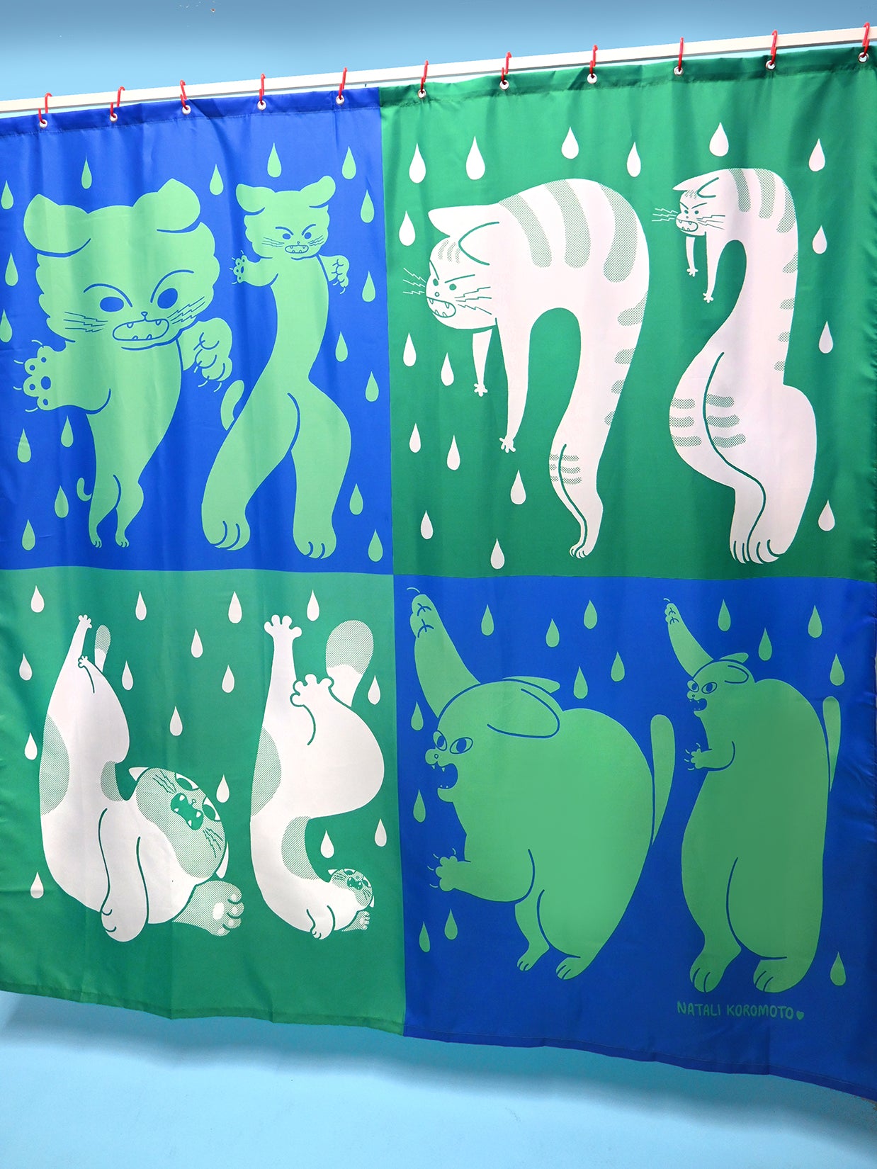 COMING SOON "DRY CATS" Shower curtain
