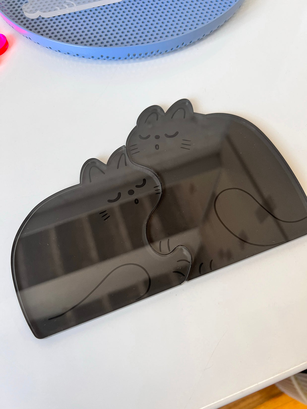 "Perfect Nap" (CATS) Set of two acrylic coasters