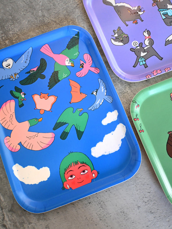 "My eyes are up here" Catch-all tray
