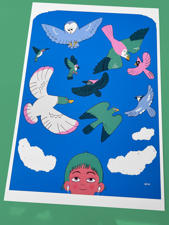 "My eyes are up here" Art Print