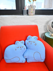 "Perfect Nap" CAT Throw Pillow Set. Design by Natali Koromoto.