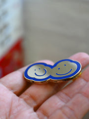 Natali Koromoto design "Speckled Smileys" Enamel Pin