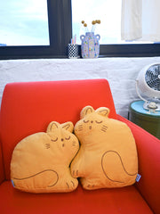 "Perfect Nap" CAT Throw Pillow Set. Design by Natali Koromoto.