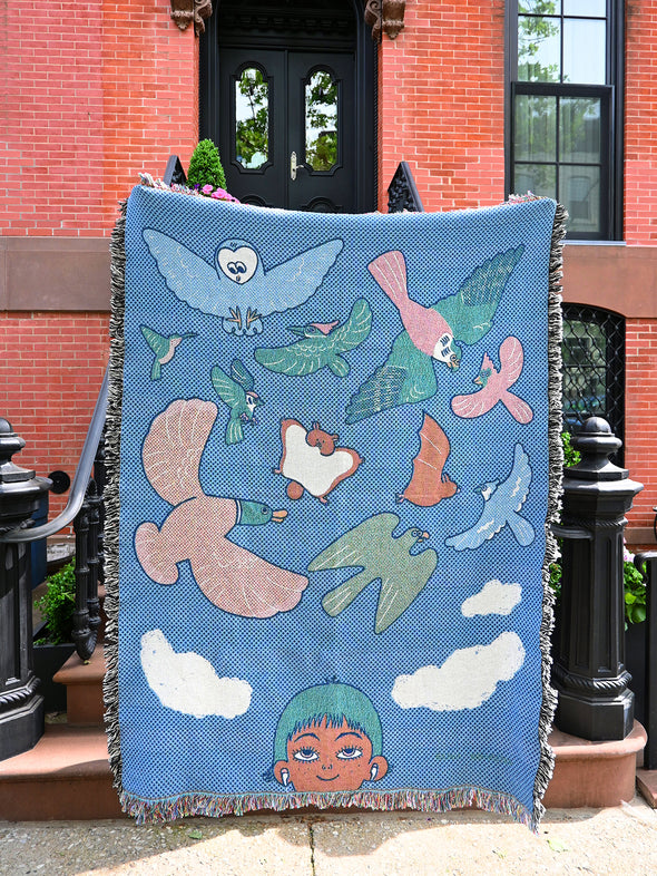 "My eyes are up here" Throw blanket