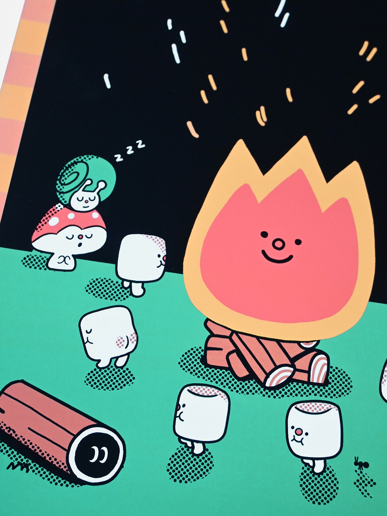 "Campfire" Art Print by Natali Koromoto