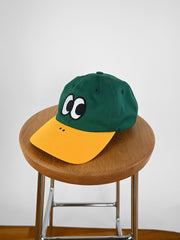 "QUACK/DUCK" Cap design by Natali Koromoto. Made by Ho Hos Hole in The Wall. 100% cotton. Made in NYC.