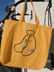"Bananas" double-sided print tote bag - Design by Natali Koromoto