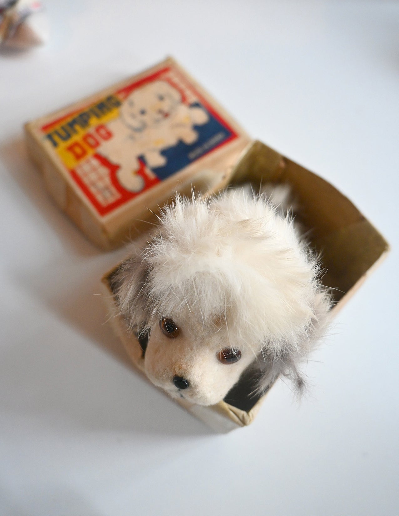 "Mechanical Jumping Dog" Vintage Toy