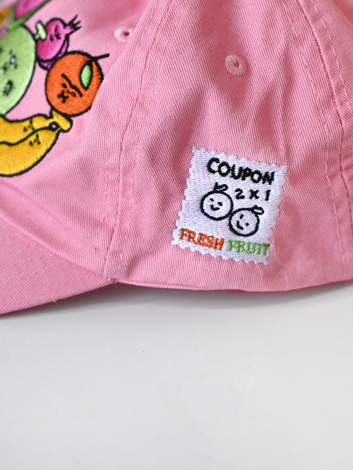 "Fresh Fruit" embroidered cap.