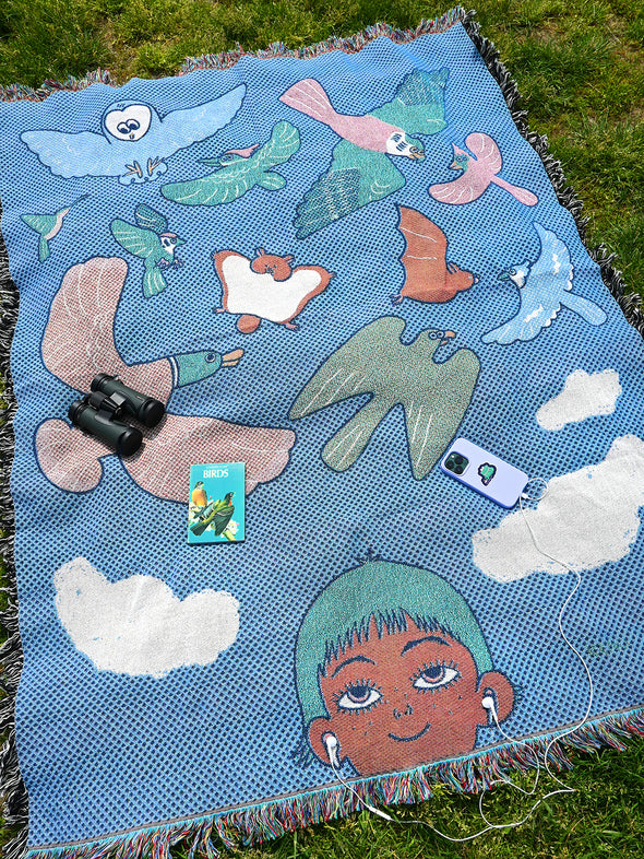 "My eyes are up here" Throw blanket