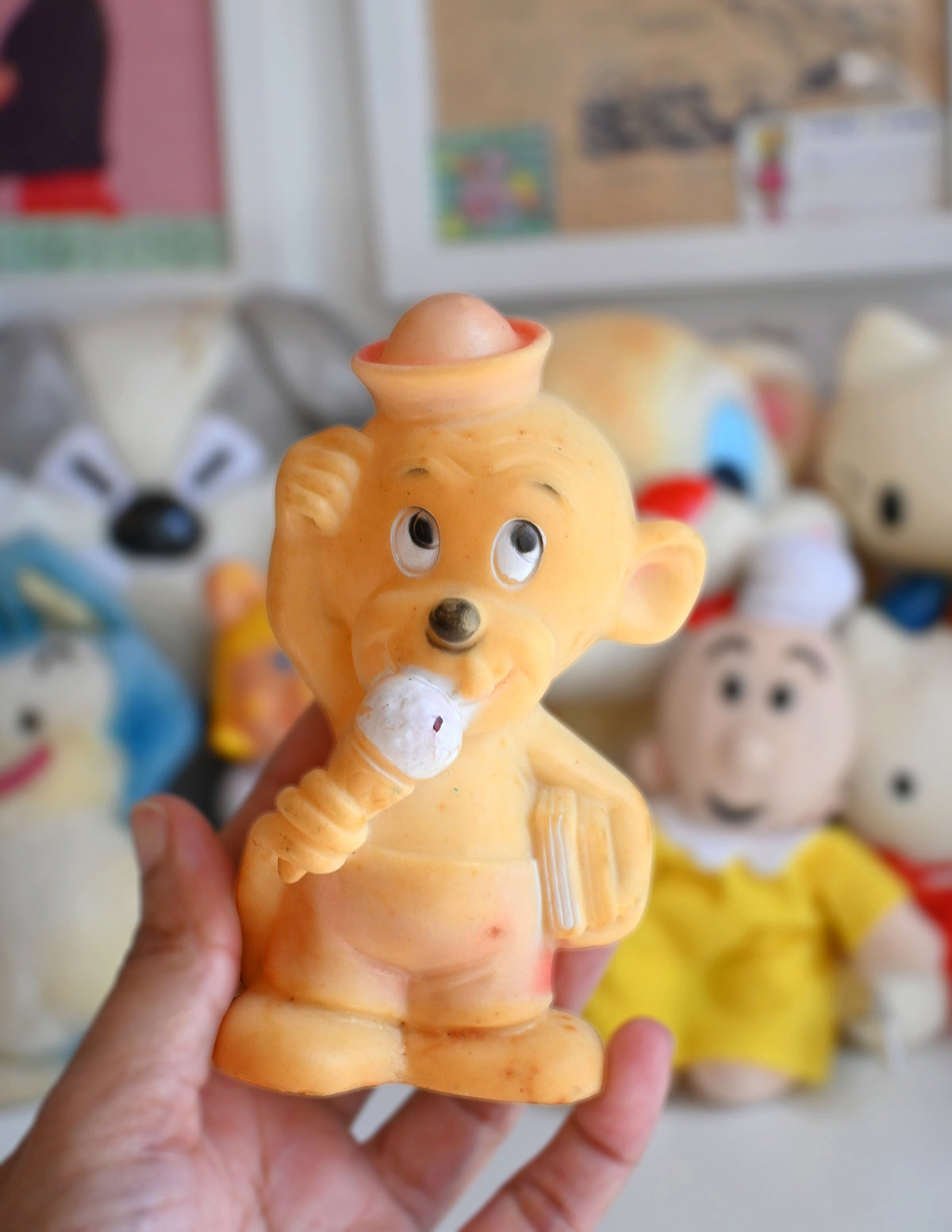 "Ice cream Monkey" Vintage Toy