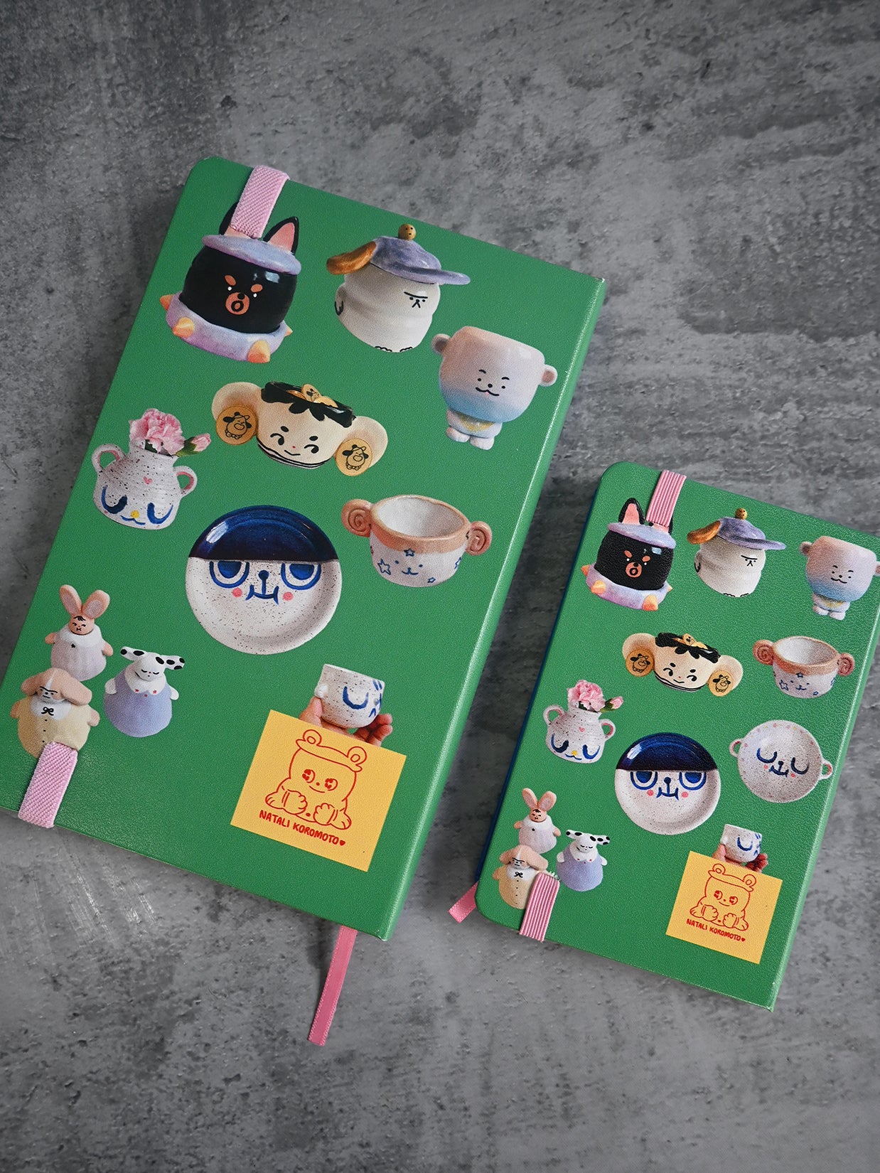 "Ceramic Party" Hardcover Notebook. Design by Natali Koromoto Martinez.