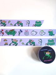 "Fashionably Froggy" design Washi Tape, by Natali Koromoto.