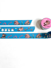 "Pleasantly Platypus" design Washi Tape, by Natali Koromoto.
