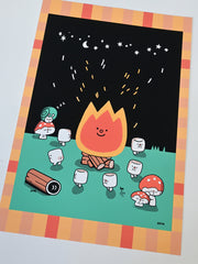 "Campfire" Art Print by Natali Koromoto