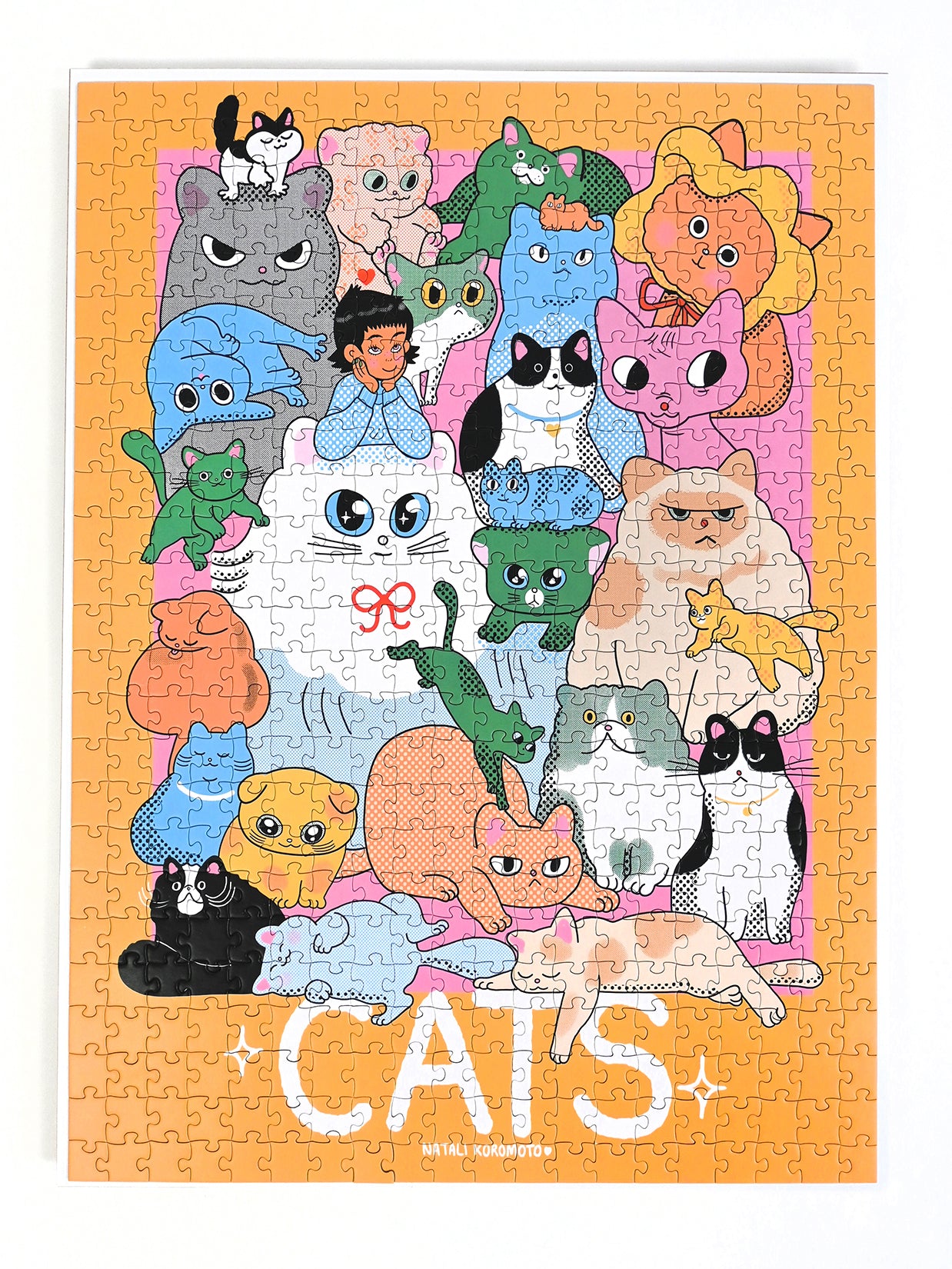 "CATS" 500 Piece Puzzle. Design by Natali Koromoto Martinez (NYC)