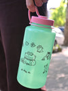 "Fashionably Froggy" 32oz Nalgene Glow in the dark Water Bottle