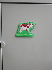 "Farm Girlies" Acrylic Magnets. Design by Natali Koromoto Martinez.