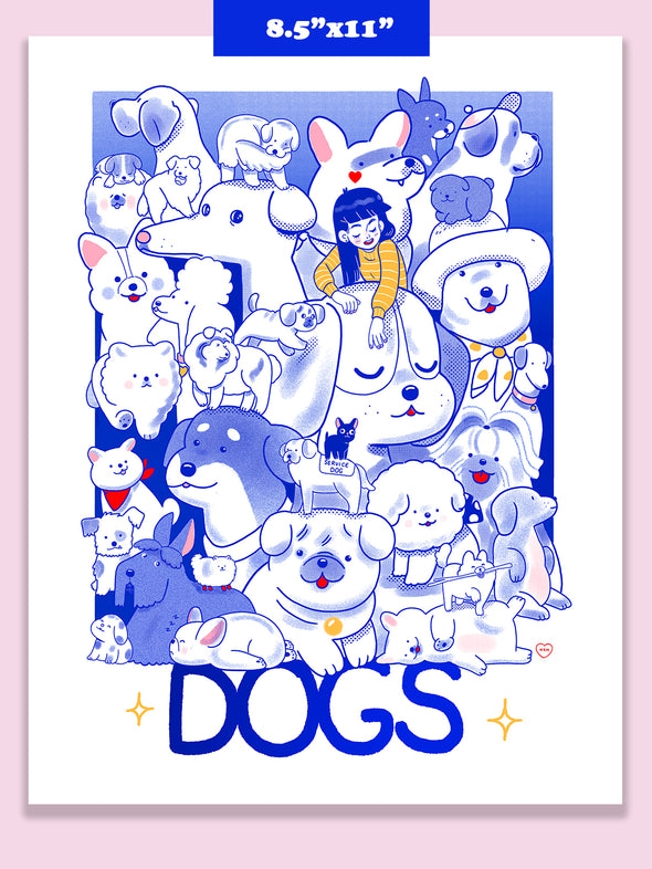"DOGS" Art Print