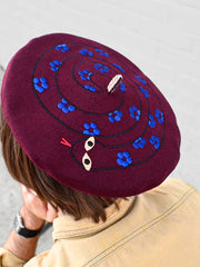 "Snake" Beret. Designed by HO HOS HOLE IN THE WALL