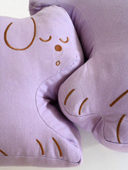 Natali Koromoto "Perfect Nap" design Throw pillow set - Lavender