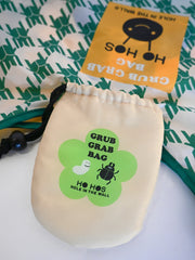"Grub Grab Bag" Reusable Bag. Designed by HO HOS HOLE IN THE WALL.