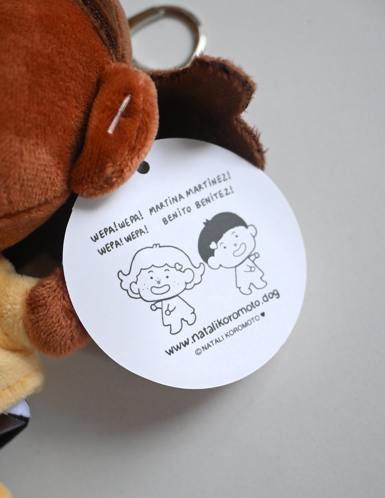 "Martina and Benito" Keychain Plush. Design by Natalí Koromoto Martínez.