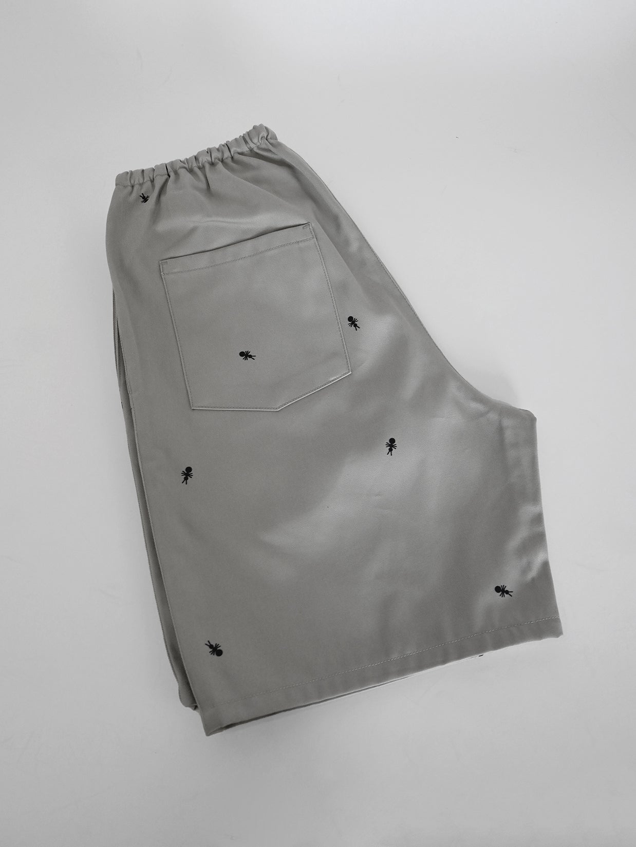 HO HOS HOLE IN THE WALL brand  "Ants on Your Pants" Shorts. Pearl Grey colorway