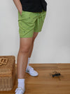 HO HOS HOLE IN THE WALL brand "Ants on Your Pants" Shorts. Design by Natali Koromoto. Avocado colorway