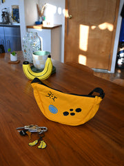 "Bad-nana" Crescent Bag. Natali Koromoto design NYC.